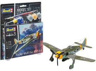 Revell - Focke Wulf Fw190 F-8 Model Set, 1/72, 63898 cena un informācija | Konstruktori | 220.lv
