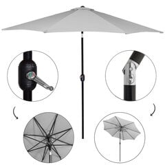 Садовый зонт Springos 300см, серый цена и информация | Зонты, маркизы, стойки | 220.lv