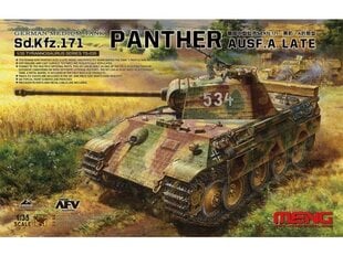 Meng Model - German Medium Tank Sd.Kfz.171 Panther Ausf. A late, 1/35, TS-035 цена и информация | Конструкторы и кубики | 220.lv