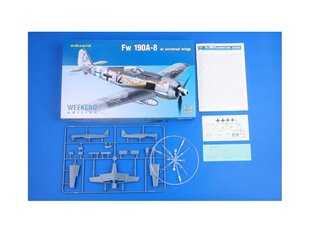 Eduard - Fw 190A-8 w/universal wings, Weekend Edition, 1/72, 7443 cena un informācija | Konstruktori | 220.lv