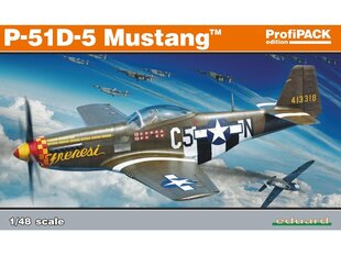 Сборная пластиковая модель Eduard - P-51D-5 Mustang, Profipack, 1/48, 82101 цена и информация | Конструкторы и кубики | 220.lv