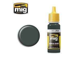 Акриловая краска на водной основе AMMO MIG - RLM 74 Graugrün, 17 мл, 0253 цена и информация | Принадлежности для рисования, лепки | 220.lv