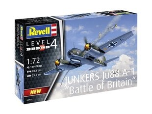 Revell - Junkers Ju 88 A-1 Battle of Britain, 1/72, 04972 цена и информация | Конструкторы и кубики | 220.lv
