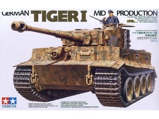 Конструктор Tamiya - German Tiger I Mid Production, 1/35, 35194 цена и информация | Конструкторы и кубики | 220.lv