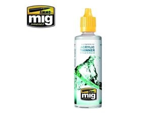 AMMO MIG - ACRYLIC THINNER (atšķaidītājs) (60 ml). AMIG2000 cena un informācija | Modelēšanas un zīmēšanas piederumi | 220.lv