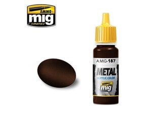 AMMO MIG - JET EXHAUST BURNT IRON, 17ml. 0187 cena un informācija | Modelēšanas un zīmēšanas piederumi | 220.lv