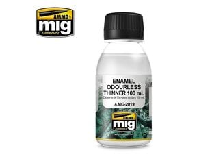 Растворитель для эмали( без запаха) AMMO MIG - ENAMEL ODOURLESS THINNER, 100 мл, AMIG2019 цена и информация | Принадлежности для рисования, лепки | 220.lv