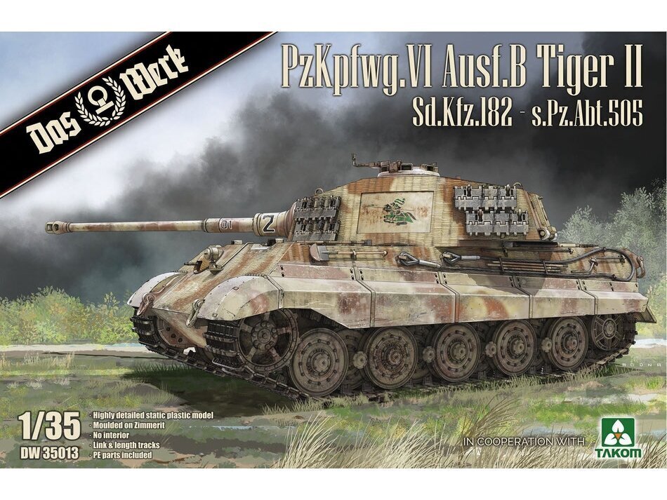 Das Werk - PzKpfwg. VI Ausf.B Tiger II, 1/35, 35013 cena un informācija | Konstruktori | 220.lv