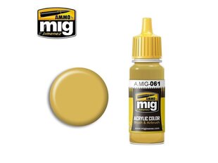 AMMO MIG - WARM SAND-YELLOW, 17ml. 0061 cena un informācija | Modelēšanas un zīmēšanas piederumi | 220.lv