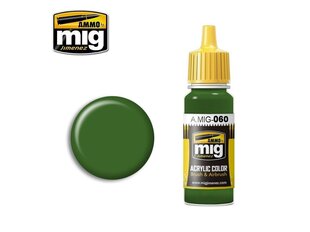 Акриловая краска на водной основе AMMO MIG - PALE GREEN, 17 мл, 0060 цена и информация | Принадлежности для рисования, лепки | 220.lv