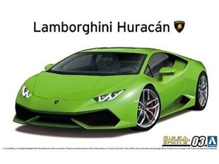 Aoshima - Lamborghini Huracan, 1/24, 05846 цена и информация | Конструкторы и кубики | 220.lv