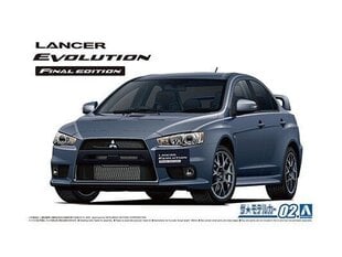 Aoshima - Mitsubishi CZ4A Lancer Evolution Final Edition '15, 1/24, 05795 cena un informācija | Konstruktori | 220.lv