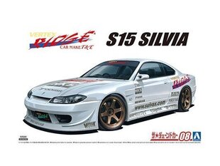 Aoshima - Vertex S15 Silvia '99 Nissan, 1/24, 05838 cena un informācija | Konstruktori | 220.lv