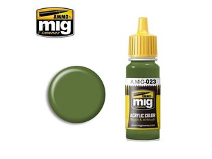 AMMO MIG - PROTECTIVE GREEN, 17ml. 0023 цена и информация | Принадлежности для рисования, лепки | 220.lv