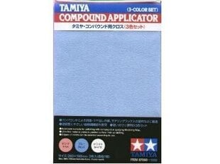 Tamiya - Compound Applicator Cloth x 3 (Pulēšanas lupatiņas), 87090 cena un informācija | Modelēšanas un zīmēšanas piederumi | 220.lv