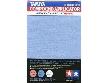 Tamiya - Compound Applicator Cloth x 3 (Pulēšanas lupatiņas), 87090 cena un informācija | Modelēšanas un zīmēšanas piederumi | 220.lv