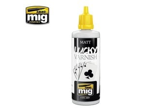 AMMO MIG - MATT LUCKY VARNISH matēta akrila laka, 60ml. AMIG2051 cena un informācija | Modelēšanas un zīmēšanas piederumi | 220.lv