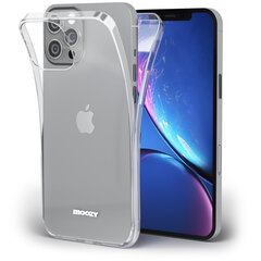 Moozy 360 grādu vāciņš saderīgs ar iPhone 12 Pro Max telefona modeli. Plāns, caurspīdīgs silikona materiāla, abpusējas aizsardzības telefona vāciņš cena un informācija | Telefonu vāciņi, maciņi | 220.lv