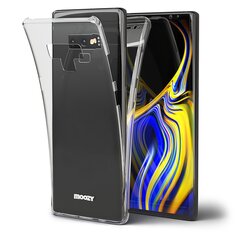 Moozy 360 grādu vāciņš saderīgs ar Samsung Note 9 telefona modeli. Plāns, caurspīdīgs silikona materiāla, abpusējas aizsardzības telefona vāciņš cena un informācija | Telefonu vāciņi, maciņi | 220.lv