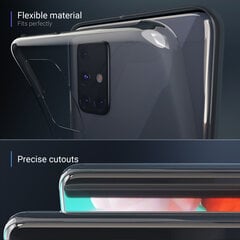 Moozy 360 grādu vāciņš saderīgs ar Samsung A51 telefona modeli. Plāns, caurspīdīgs silikona materiāla, abpusējas aizsardzības telefona vāciņš цена и информация | Чехлы для телефонов | 220.lv