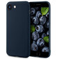 Moozy Lifestyle telefona vāciņš saderīgs ar iPhone SE 2020, iPhone 8 un iPhone 7 – augstvērtīga silikona apvalks ar matētu virsmu un mīkstu mikrošķiedras oderi, Pusnakts zils цена и информация | Telefonu vāciņi, maciņi | 220.lv