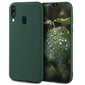 Moozy Lifestyle telefona vāciņš saderīgs ar Samsung A20e – augstvērtīga silikona apvalks ar matētu virsmu un mīkstu mikrošķiedras oderi, Tumši zaļš cena un informācija | Telefonu vāciņi, maciņi | 220.lv
