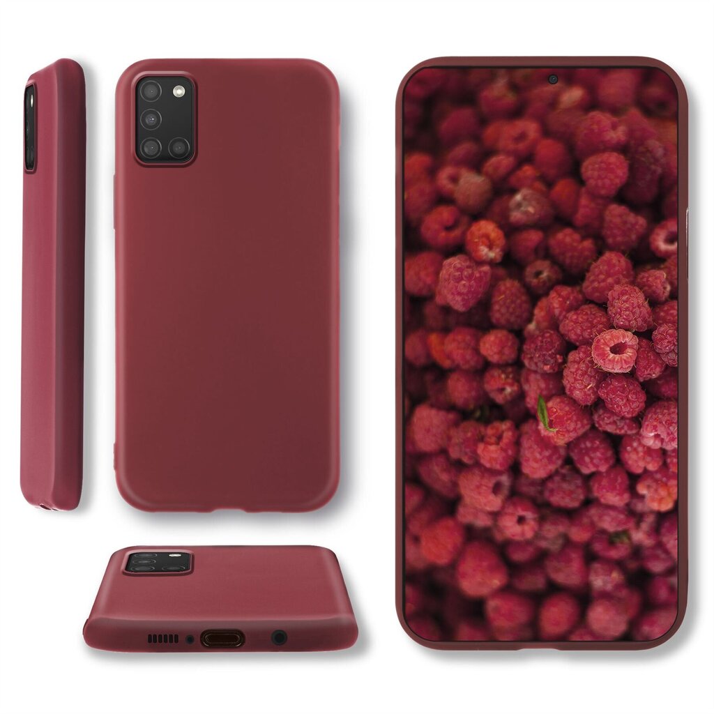Moozy Lifestyle telefona vāciņš saderīgs ar Samsung A51 – augstvērtīga silikona apvalks ar matētu virsmu un mīkstu mikrošķiedras oderi, Vintage rozā cena un informācija | Telefonu vāciņi, maciņi | 220.lv