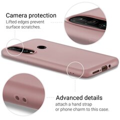 Moozy Minimalist plāns, matēts silikona vāciņš saderīgs ar Huawei P30 Lite telefona modeli, Rozīgi bēšs cena un informācija | Telefonu vāciņi, maciņi | 220.lv