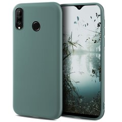 Moozy Minimalist plāns, matēts silikona vāciņš saderīgs ar Huawei P30 Lite telefona modeli, Pelēkzils cena un informācija | Telefonu vāciņi, maciņi | 220.lv