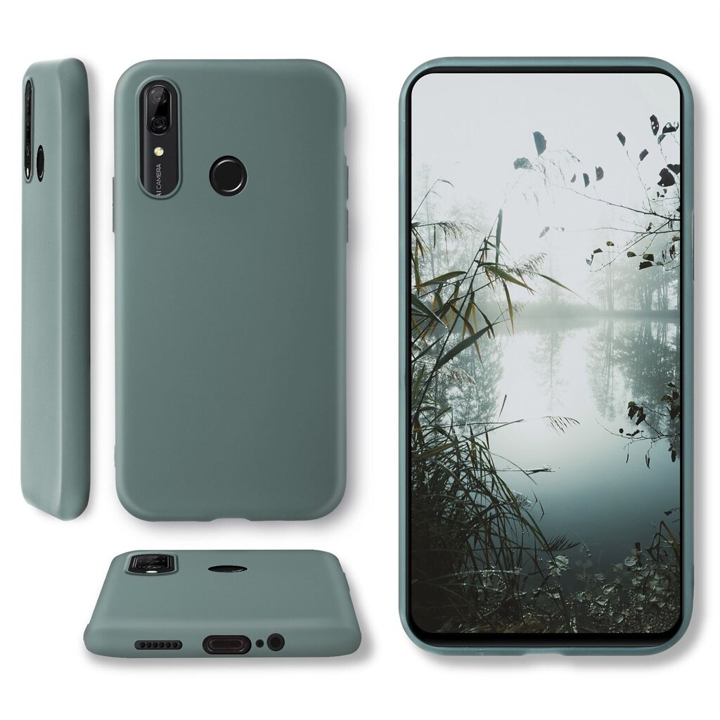 Moozy Minimalist plāns, matēts silikona vāciņš saderīgs ar Huawei P Smart Z un Honor 9X telefona modeli, Pelēkzils цена и информация | Telefonu vāciņi, maciņi | 220.lv
