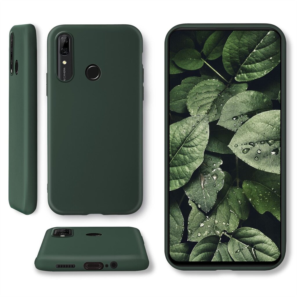 Moozy Minimalist plāns, matēts silikona vāciņš saderīgs ar Huawei P Smart Z un Honor 9X telefona modeli, Tumši zaļš cena un informācija | Telefonu vāciņi, maciņi | 220.lv