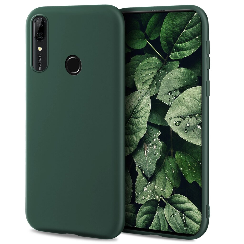 Moozy Minimalist plāns, matēts silikona vāciņš saderīgs ar Huawei P Smart Z un Honor 9X telefona modeli, Tumši zaļš cena un informācija | Telefonu vāciņi, maciņi | 220.lv