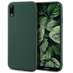 Силиконовый чехол Moozy Minimalist для Huawei Y6 2019, тонкий и матовый чехол из силикона TPU, темно-зеленый цена и информация | Чехлы для телефонов | 220.lv