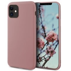 Силиконовый чехол Moozy Minimalist для iPhone 11, тонкий и матовый чехол из силикона TPU, роза бежевого цвета цена и информация | Чехлы для телефонов | 220.lv