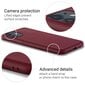 Moozy Minimalist plāns, matēts silikona vāciņš saderīgs ar iPhone 11 telefona modeli, Vīna sarkans cena un informācija | Telefonu vāciņi, maciņi | 220.lv