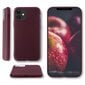 Moozy Minimalist plāns, matēts silikona vāciņš saderīgs ar iPhone 11 telefona modeli, Vīna sarkans cena un informācija | Telefonu vāciņi, maciņi | 220.lv