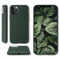 Moozy Minimalist plāns, matēts silikona vāciņš saderīgs ar iPhone 11 Pro Max telefona modeli, Tumši zaļš cena un informācija | Telefonu vāciņi, maciņi | 220.lv