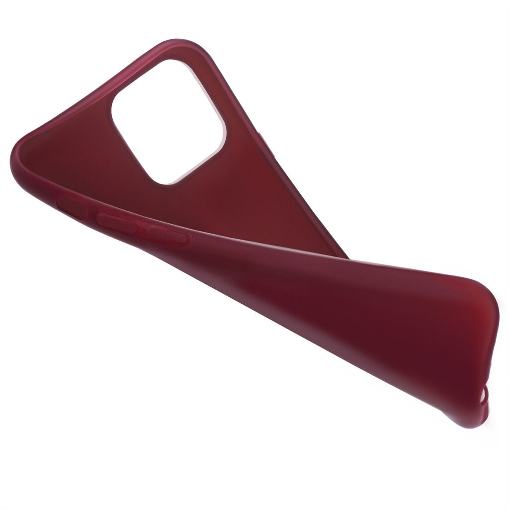 Moozy Minimalist plāns, matēts silikona vāciņš saderīgs ar iPhone 11 Pro Max telefona modeli, Vīna sarkans цена и информация | Telefonu vāciņi, maciņi | 220.lv