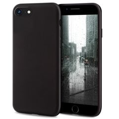 Силиконовый чехол Moozy Minimalist для iPhone SE 2020, iPhone 8 и iPhone 7, тонкий и матовый чехол из силикона TPU, черный цена и информация | Чехлы для телефонов | 220.lv