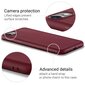Moozy Minimalist plāns, matēts silikona vāciņš saderīgs ar iPhone SE 2020, iPhone 8 un iPhone 7 telefona modeli, Vīna sarkans цена и информация | Telefonu vāciņi, maciņi | 220.lv