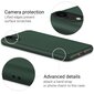 Moozy Minimalist plāns, matēts silikona vāciņš saderīgs ar iPhone XR telefona modeli, Tumši zaļš cena un informācija | Telefonu vāciņi, maciņi | 220.lv