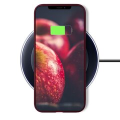 Moozy Minimalist plāns, matēts silikona vāciņš saderīgs ar iPhone XR telefona modeli, Vīna sarkans cena un informācija | Telefonu vāciņi, maciņi | 220.lv