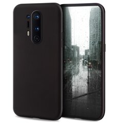 Силиконовый чехол Moozy Minimalist для OnePlus 8 Pro, тонкий и матовый чехол из силикона TPU, черный цена и информация | Чехлы для телефонов | 220.lv