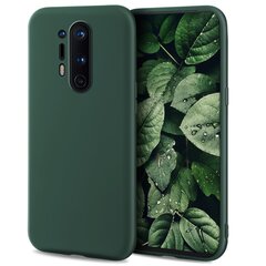 Силиконовый чехол Moozy Minimalist для OnePlus 8 Pro, тонкий и матовый чехол из силикона TPU, темно-зеленый цена и информация | Чехлы для телефонов | 220.lv