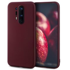 Силиконовый чехол Moozy Minimalist для OnePlus 8 Pro – Тонкий и матовый чехол из силикона TPU, винно-красный цена и информация | Чехлы для телефонов | 220.lv