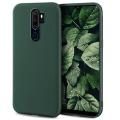 Силиконовый чехол Moozy Minimalist для Oppo A9 2020, тонкий и матовый чехол из силикона TPU, темно-зеленый цена и информация | Чехлы для телефонов | 220.lv