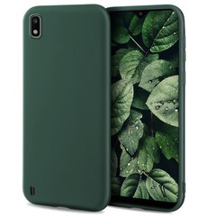 Силиконовый чехол Moozy Minimalist для Samsung A10, тонкий и матовый чехол из силикона TPU, темно-зеленый цена и информация | Чехлы для телефонов | 220.lv