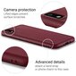 Moozy Minimalist plāns, matēts silikona vāciņš saderīgs ar Samsung A10 telefona modeli, Vīna sarkans цена и информация | Telefonu vāciņi, maciņi | 220.lv