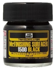 Mr.Hobby - Mr. Finishing Surfacer 1500 Black gruntskrāsas, 40 ml, SF-288 cena un informācija | Modelēšanas un zīmēšanas piederumi | 220.lv