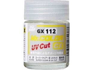 Mr.Hobby - Super Clear III UV Cut Gloss Spīdīga laka, 18 ml, GX-112 cena un informācija | Modelēšanas un zīmēšanas piederumi | 220.lv